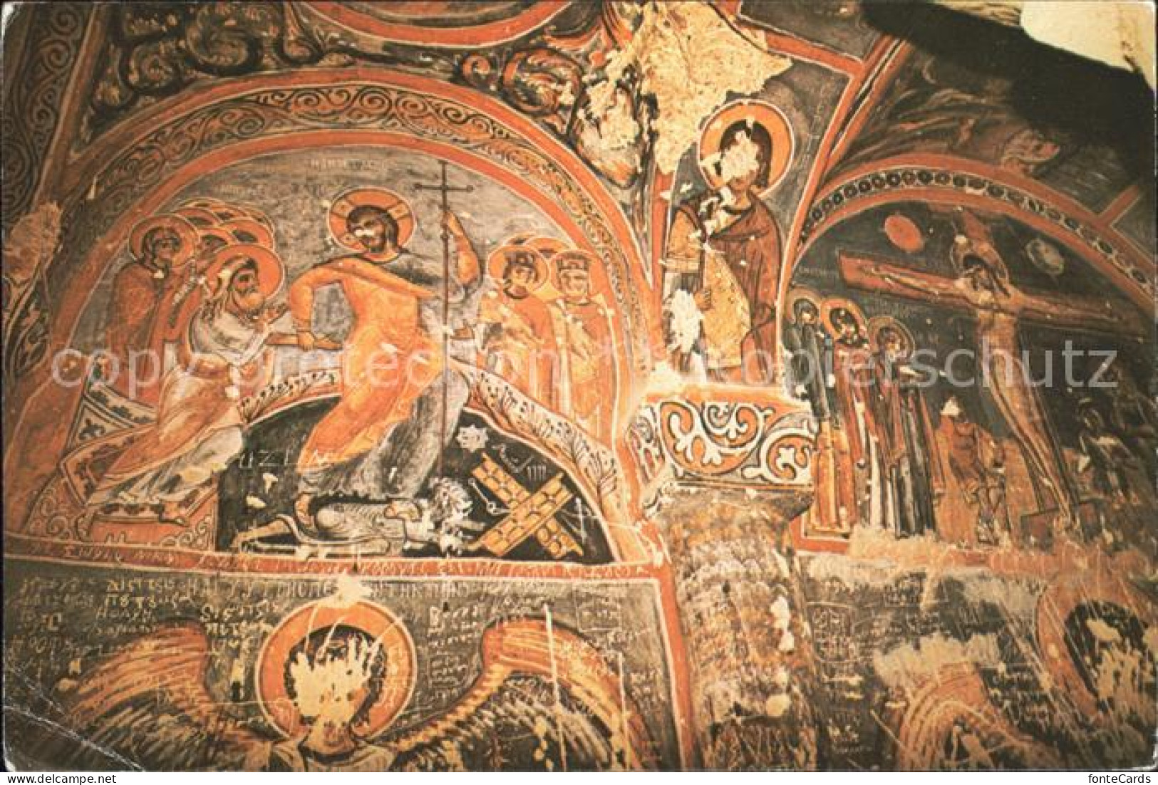 71842353 Goereme Nevsehir Fresken Kirche Dunkelheit Goereme Nevsehir - Turquie