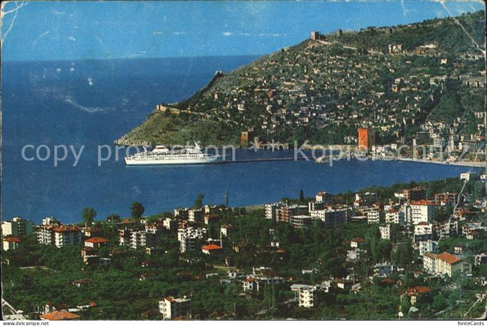 71842303 Alanya Teilansicht Dampfer Alanya - Turkije