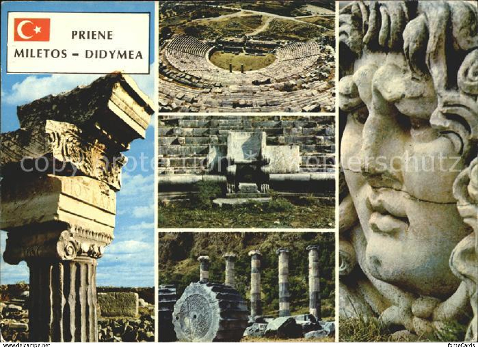 71842292 Priene Miletos Didymea Theater Ruine Priene - Turkije