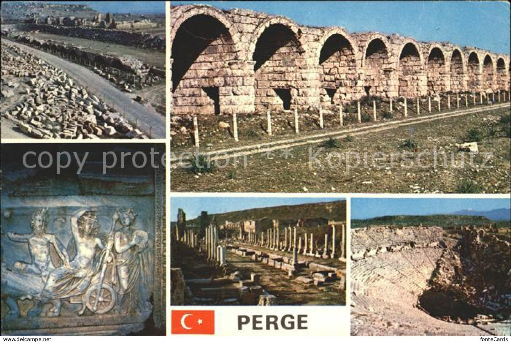 71842128 Perge Antalya Ruine Fresken Theater  Perge Antalya - Turquie