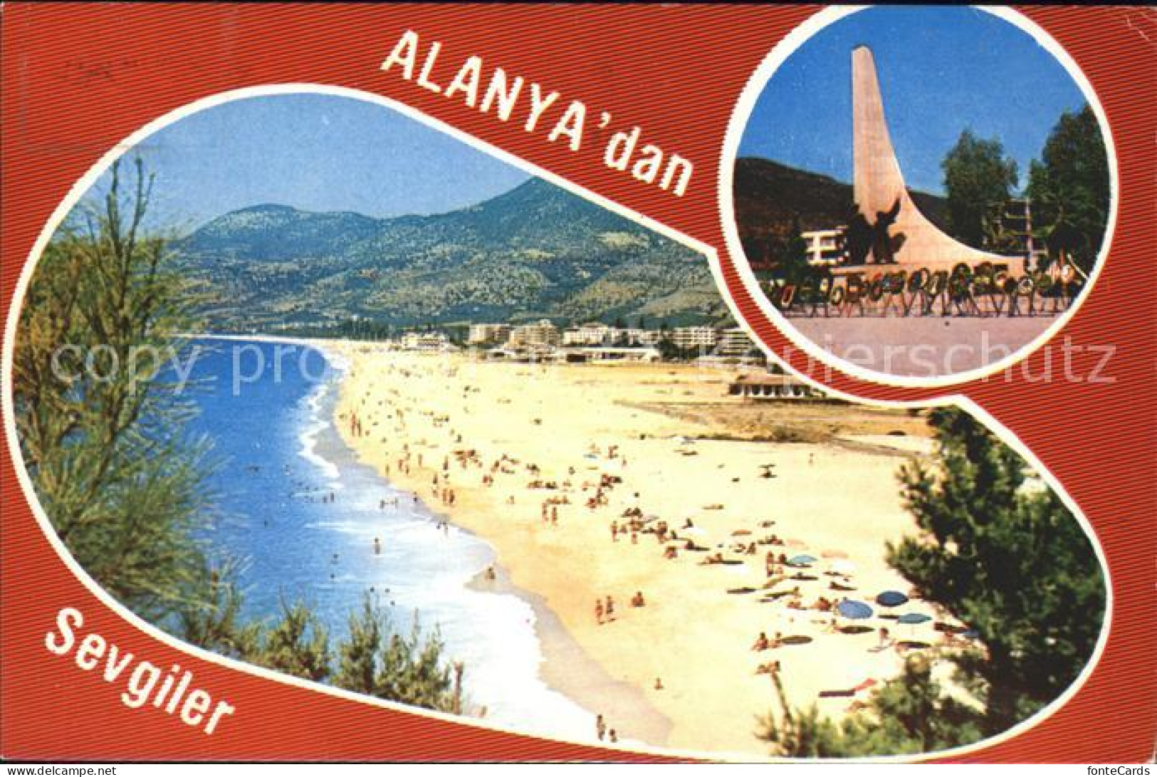 71842117 Alanya Denkmal Strandleben  Alanya - Turquie