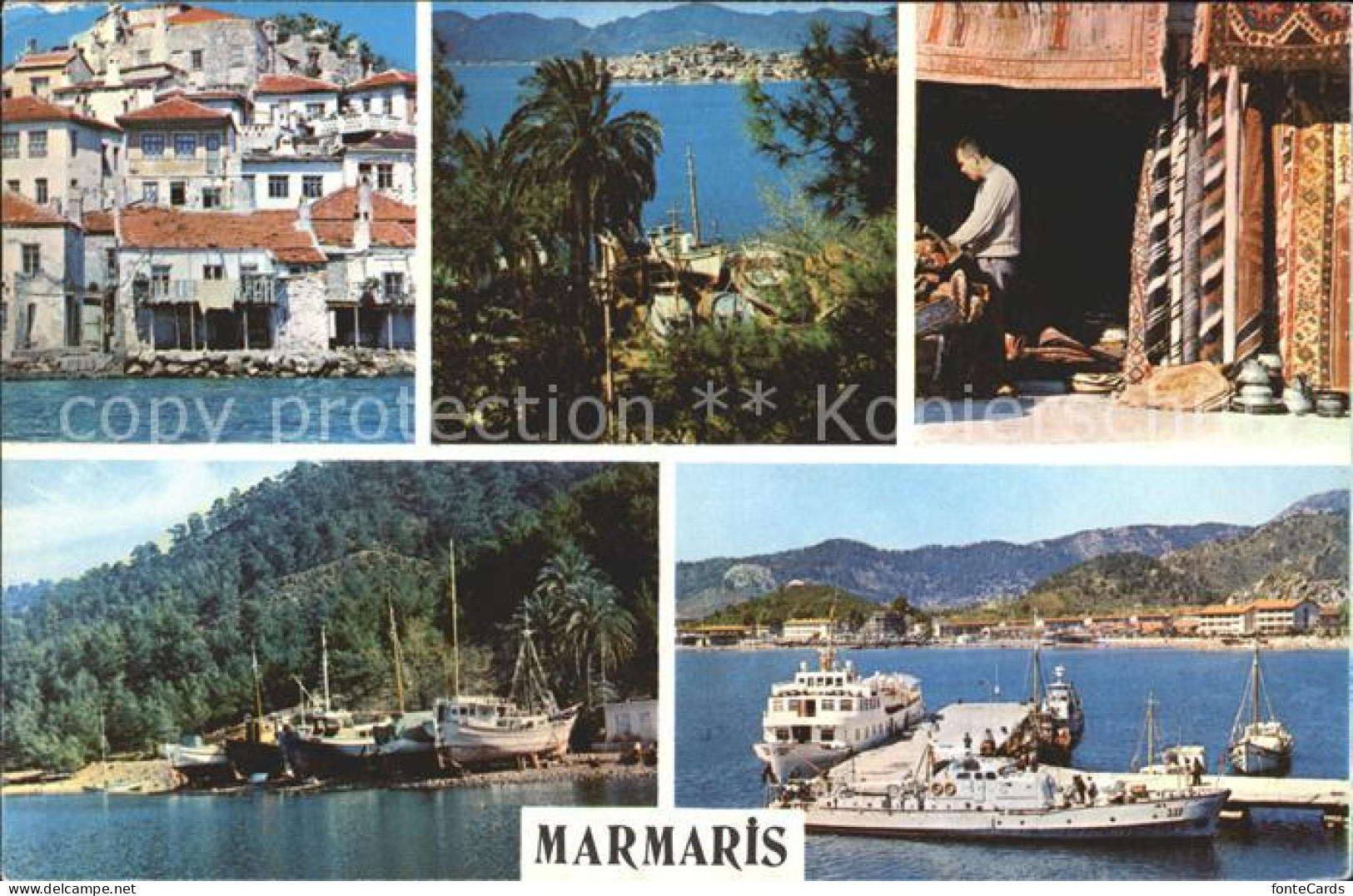 71842110 Marmaris Haeuser Markt Segelboote Marmaris - Turquie