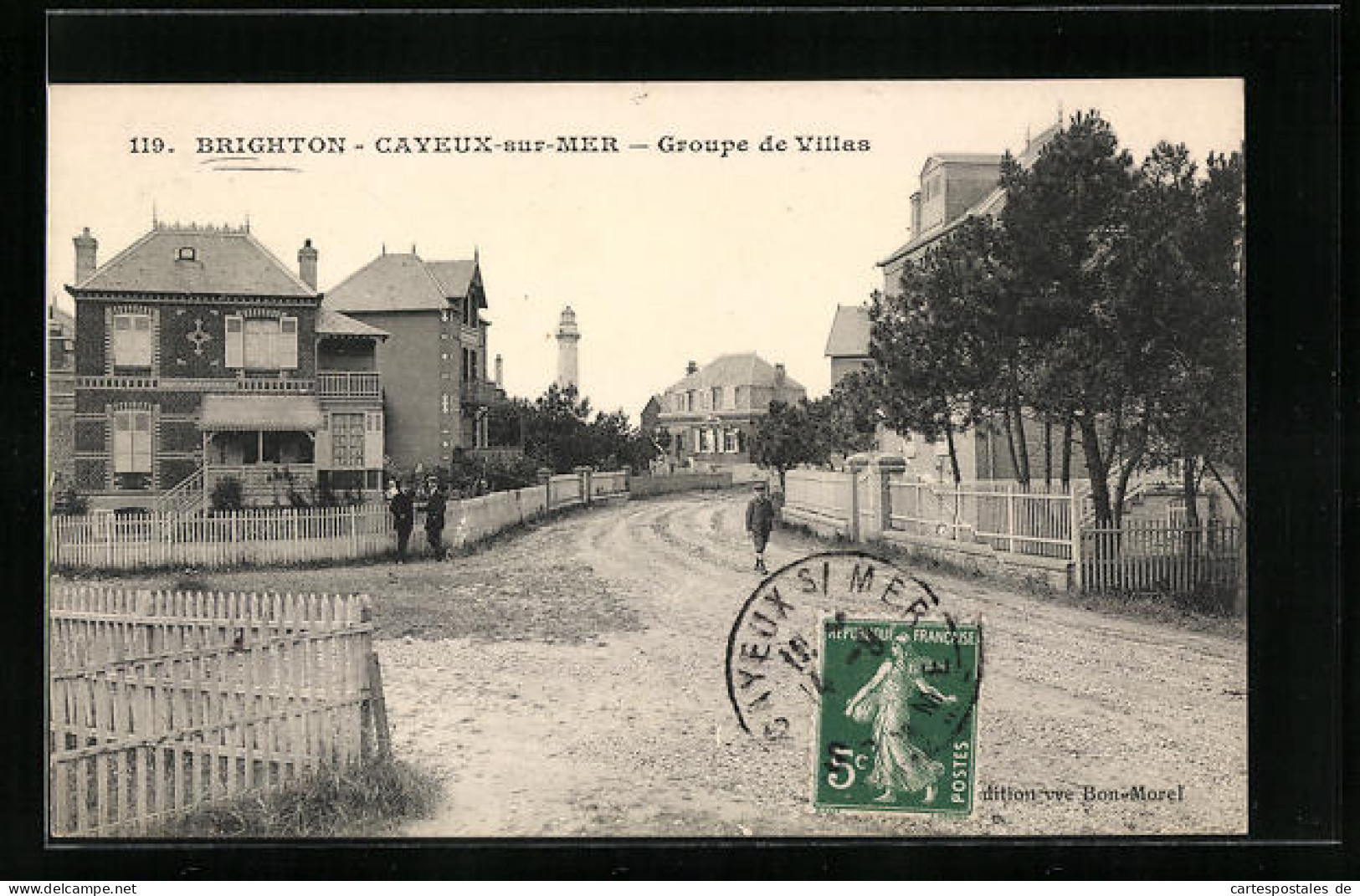 CPA Cayeux-sur-Mer, Brighton, Groupe De Villas  - Cayeux Sur Mer
