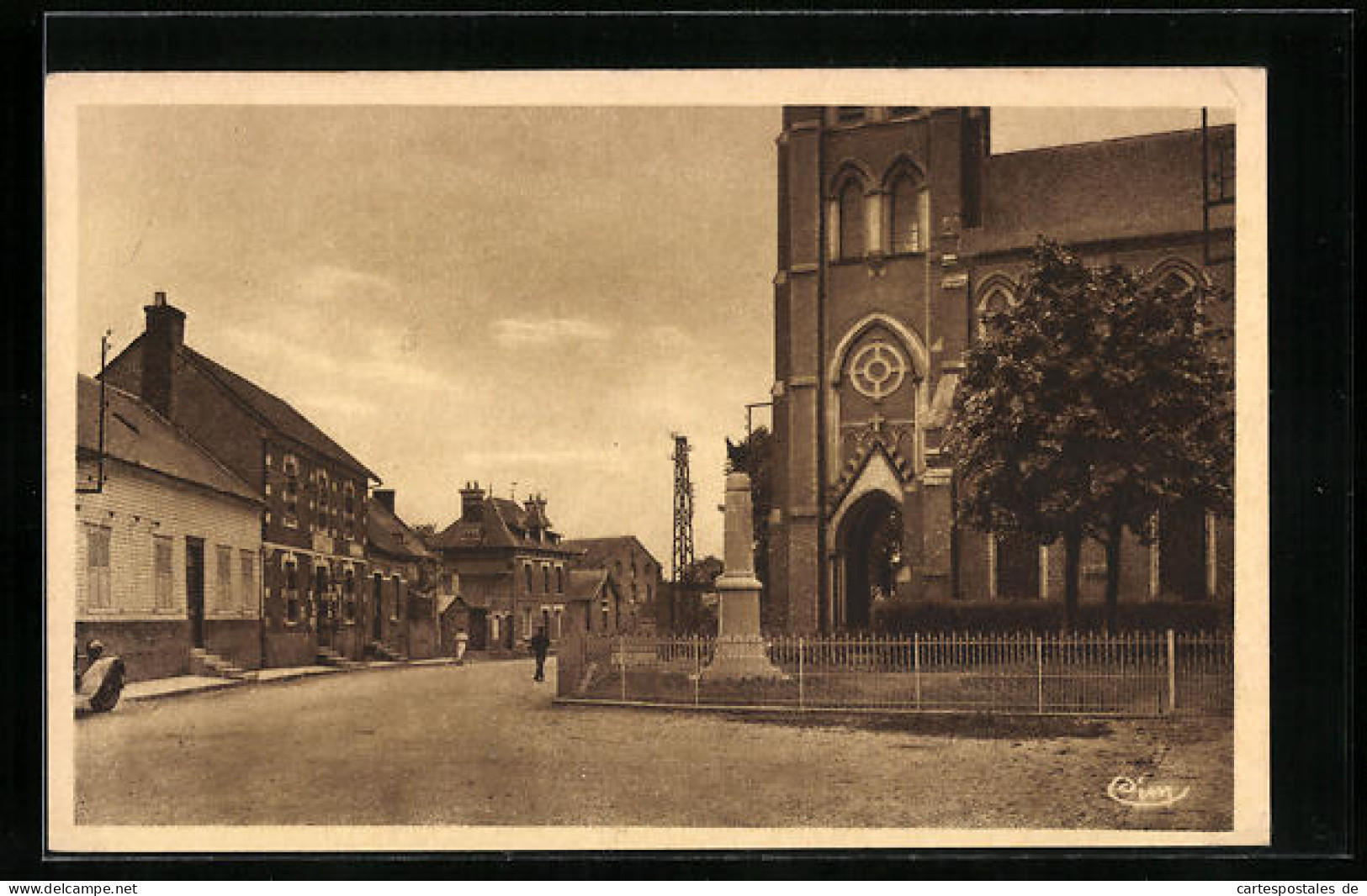 CPA Beaucamps-le-Vieux, Le Centre  - Autres & Non Classés