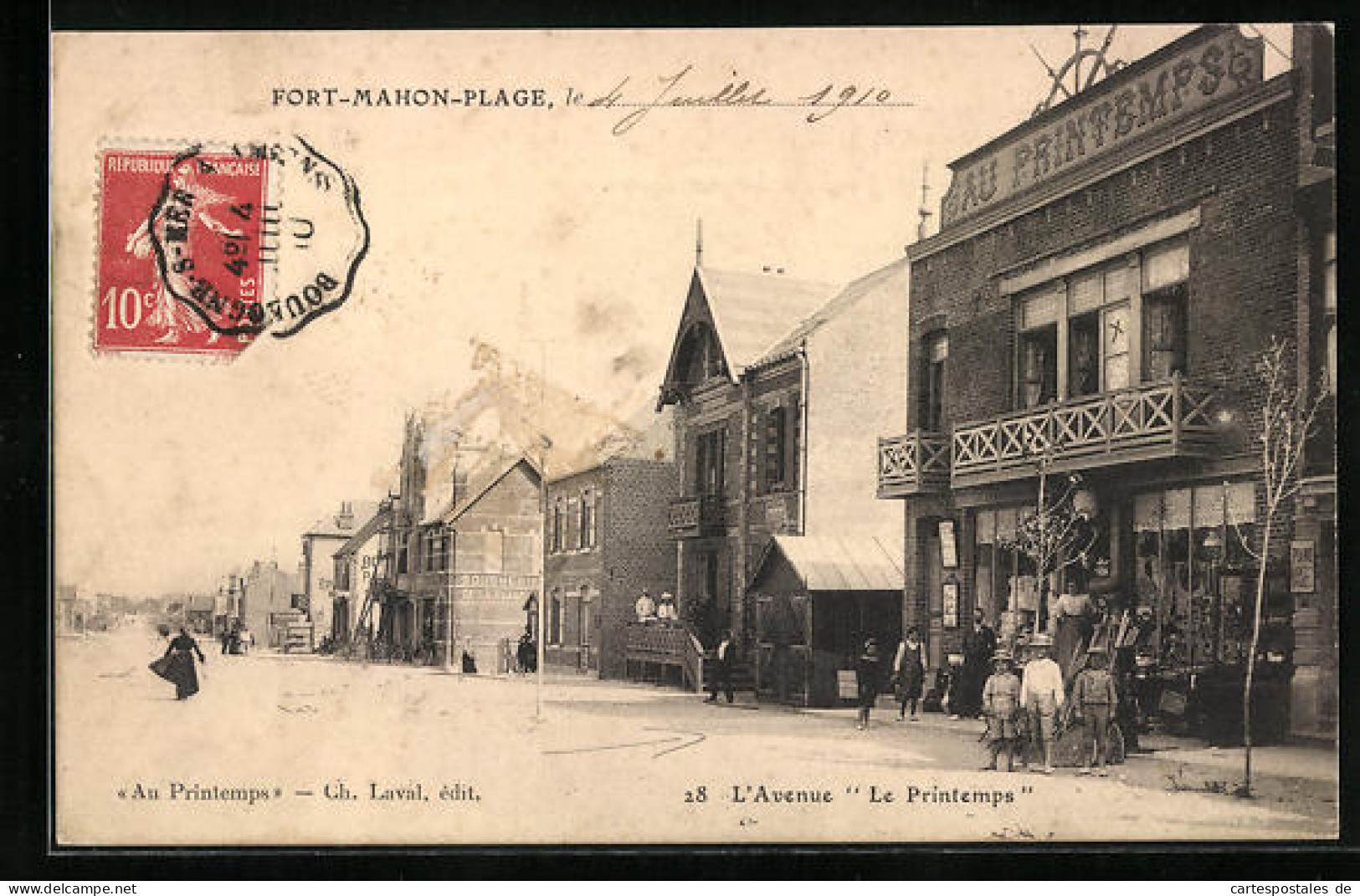 CPA Fort-Mahon-Plage, L`Avenue Le Printemps  - Fort Mahon