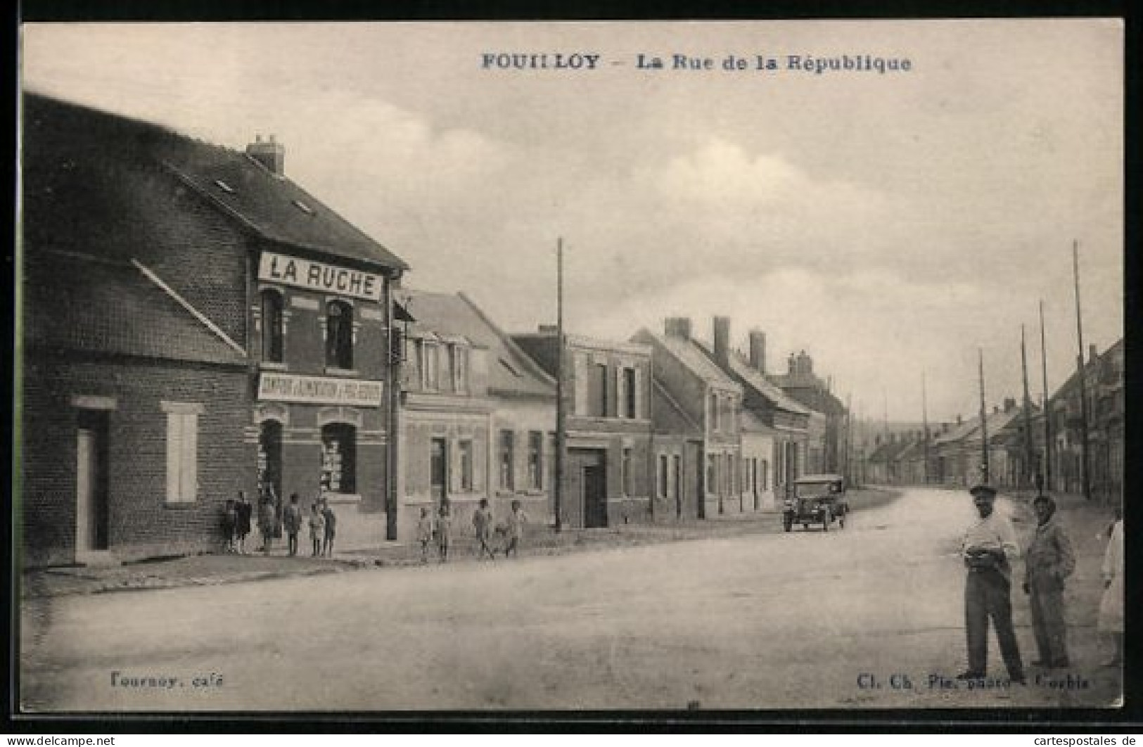 CPA Fouilloy, La Rue De La République, Vue De La Rue  - Other & Unclassified