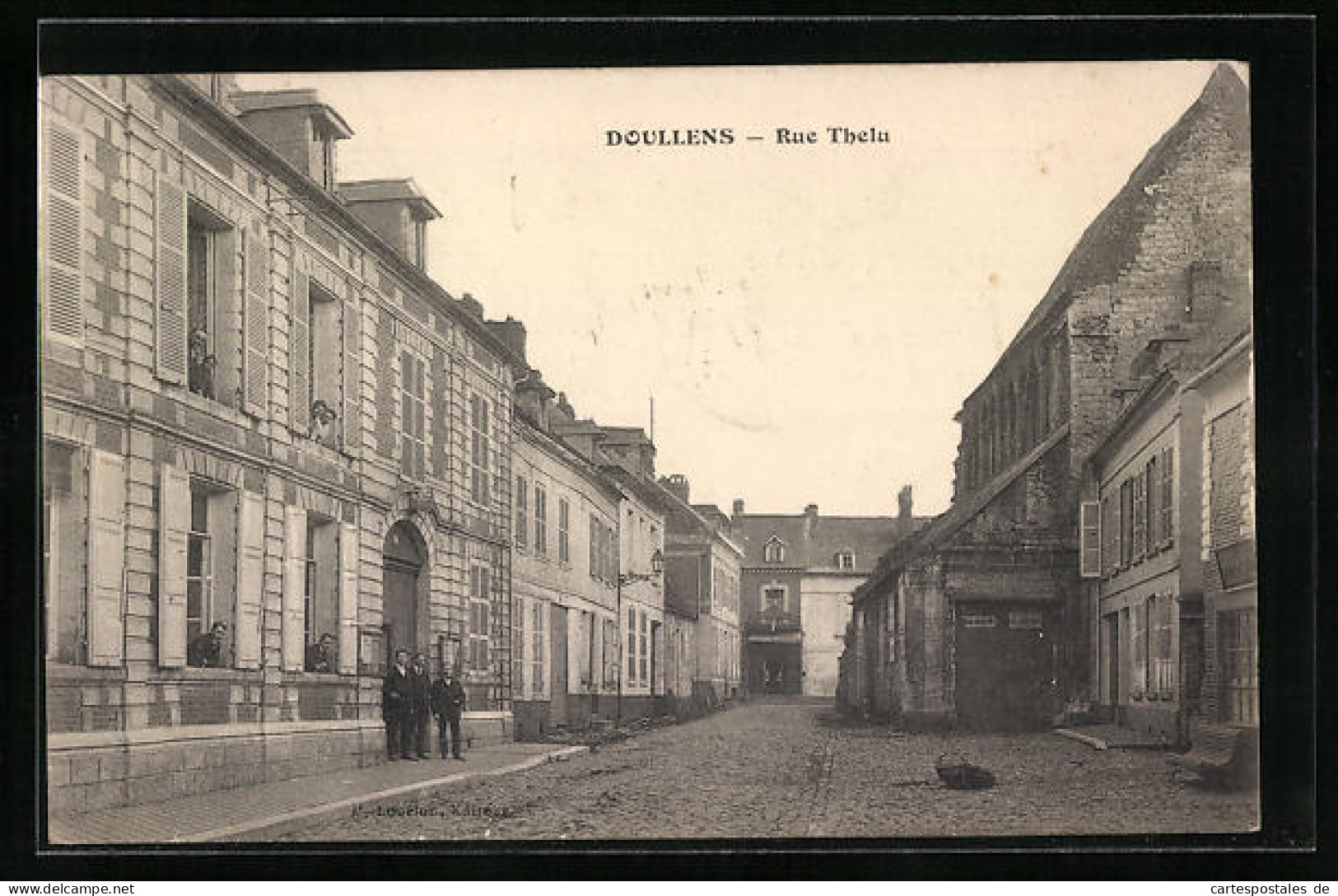 CPA Doullens, Rue Thelu  - Doullens