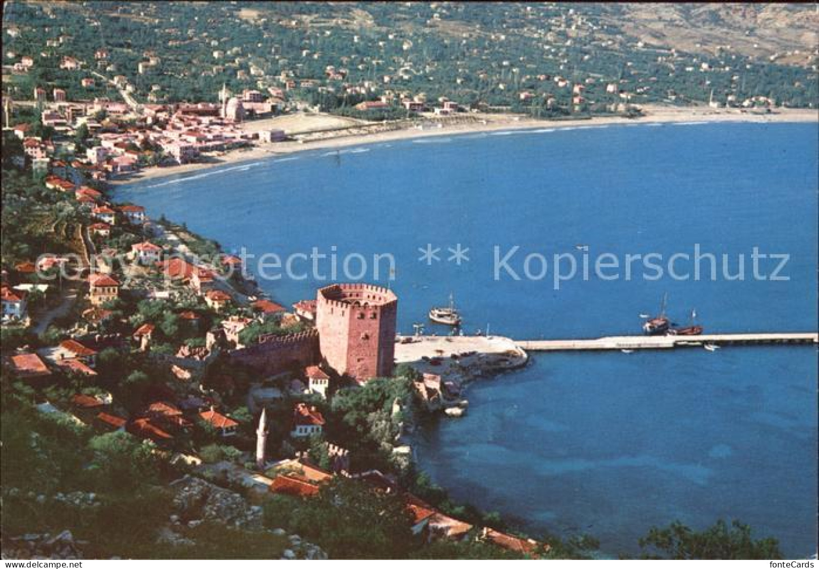 71841676 Cennet Sehir Alanya Kaleden Kizil Kule Limana Bakis Cennet Sehir Alanya - Turkey