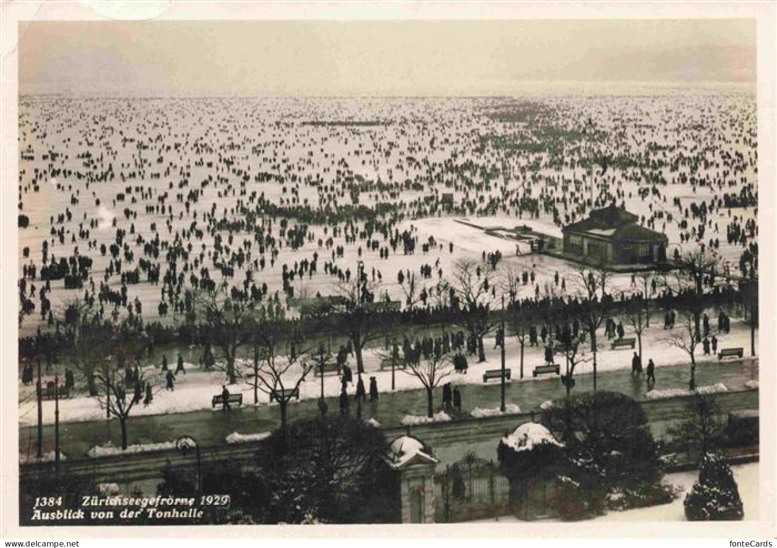 13975743 ZueRICH__ZH Zuerichseegefroerne 1929 Ausblick Von Der Tonhalle - Sonstige & Ohne Zuordnung