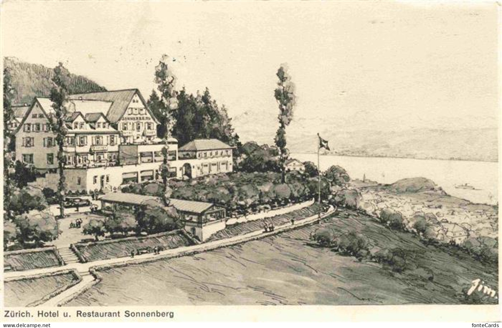 13975667 ZueRICH__ZH Hotel Und Restaurant Sonnen Erg - Altri & Non Classificati