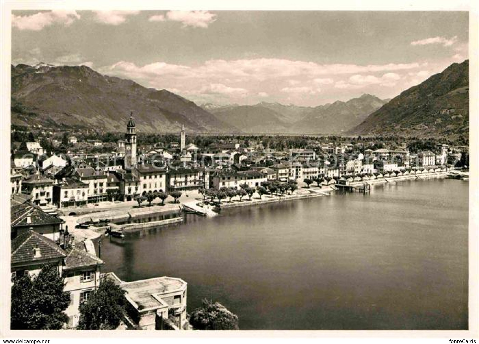 12672296 Ascona Lago Maggiore Panorama Alpen Ascona - Autres & Non Classés