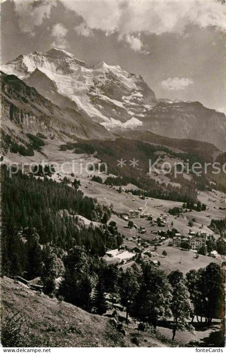 12672266 Wengen BE Panorama Mit Blick Zur Jungfrau Berner Alpen Wengen - Autres & Non Classés