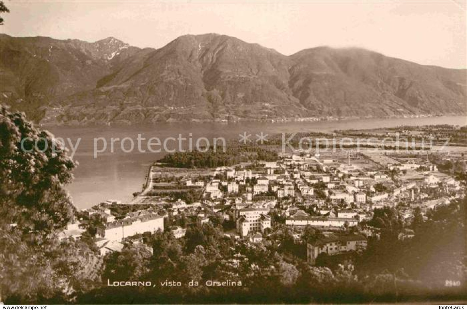 12671586 Locarno TI Visto Da Orselina Lago Maggiore Alpen Locarno - Andere & Zonder Classificatie