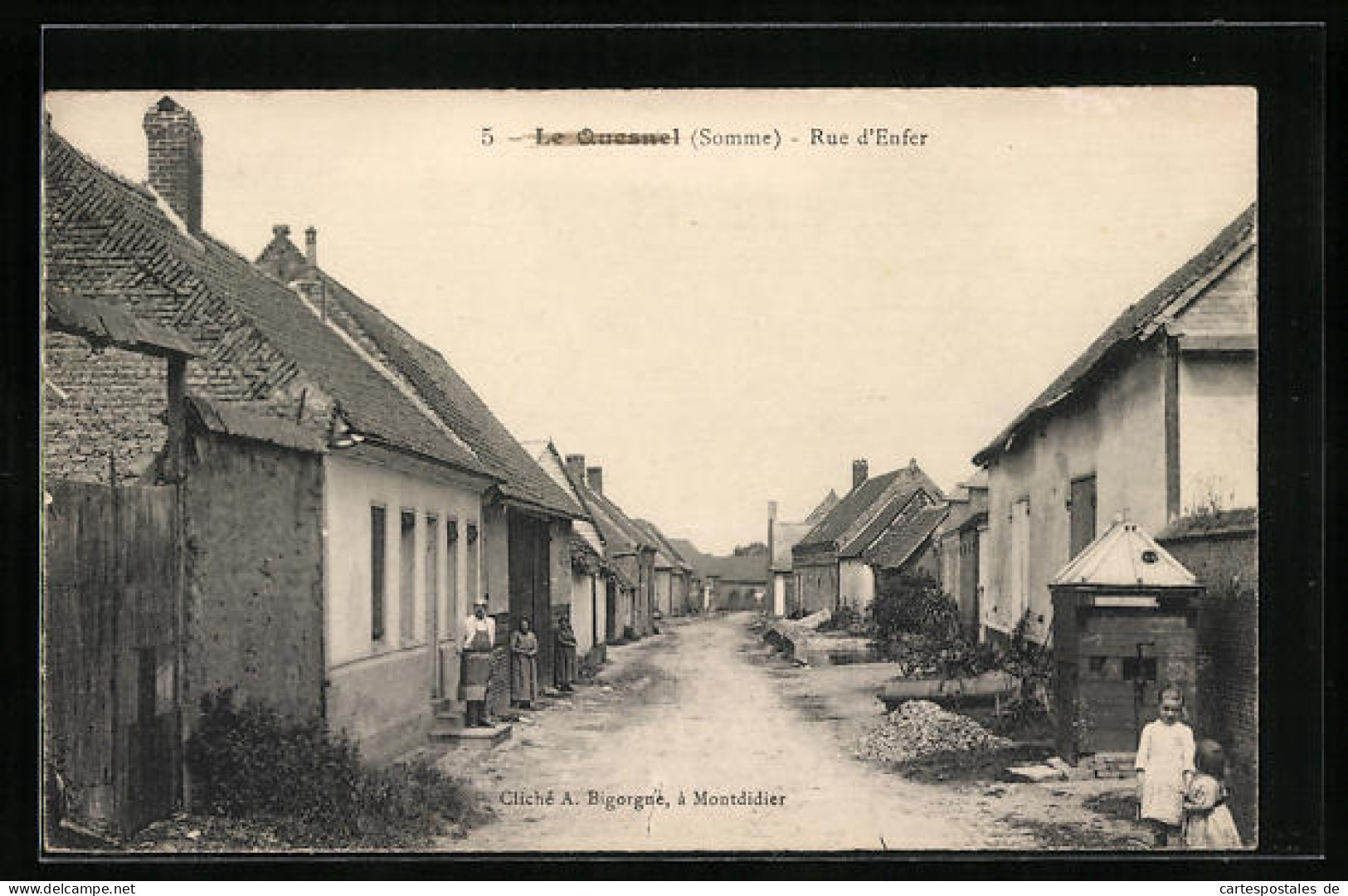 CPA Le Quesnel, Rue D`Enfer  - Other & Unclassified