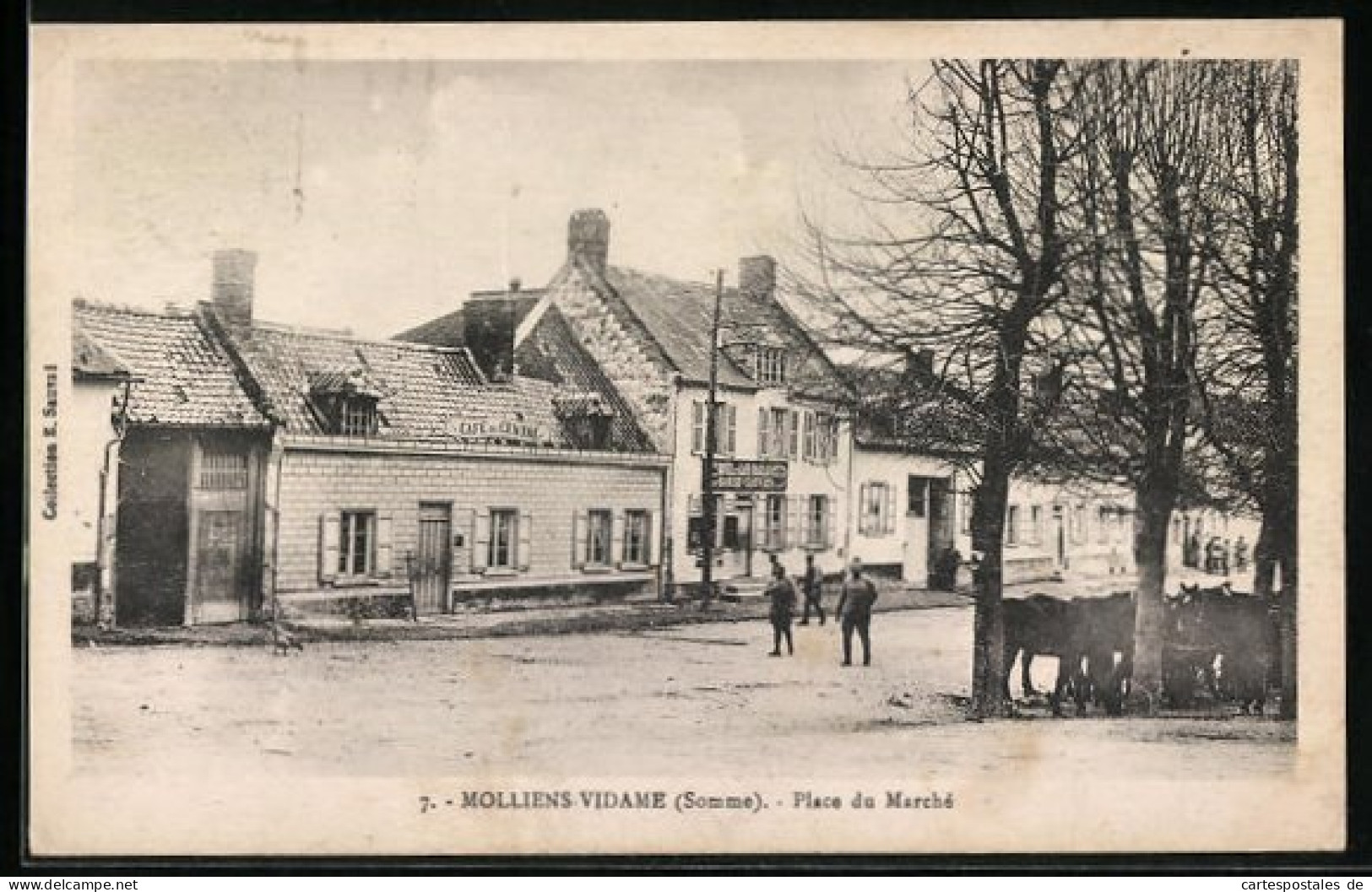 CPA Molliens-Vidame, Place Du Marché  - Sonstige & Ohne Zuordnung