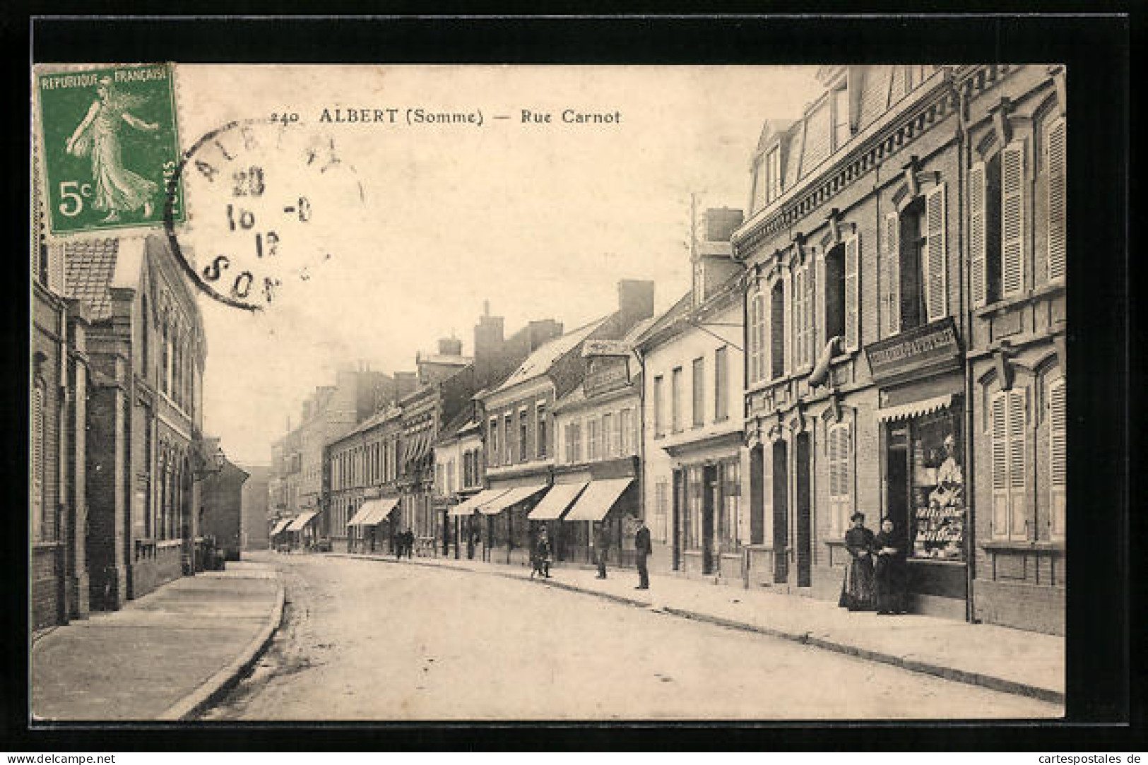 CPA Albert, Rue Carnot  - Albert