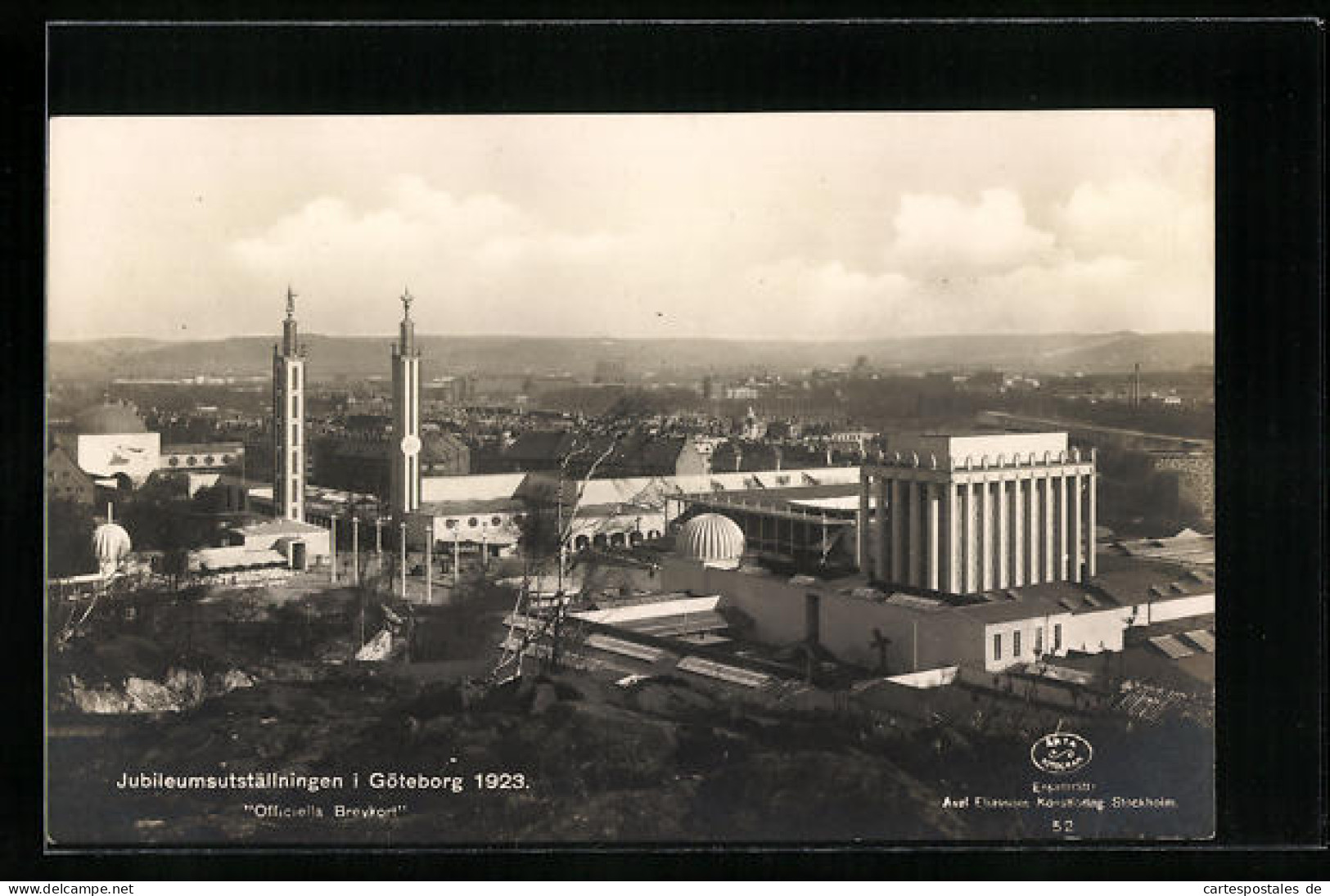 AK Göteborg, Jubileumsutställningen 1923, Ausstellungsgelände  - Suecia