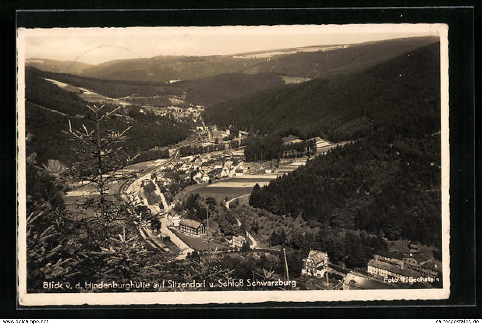 AK Sitzendorf, Gesamtansicht Mit Schloss Schwarzburg  - Autres & Non Classés