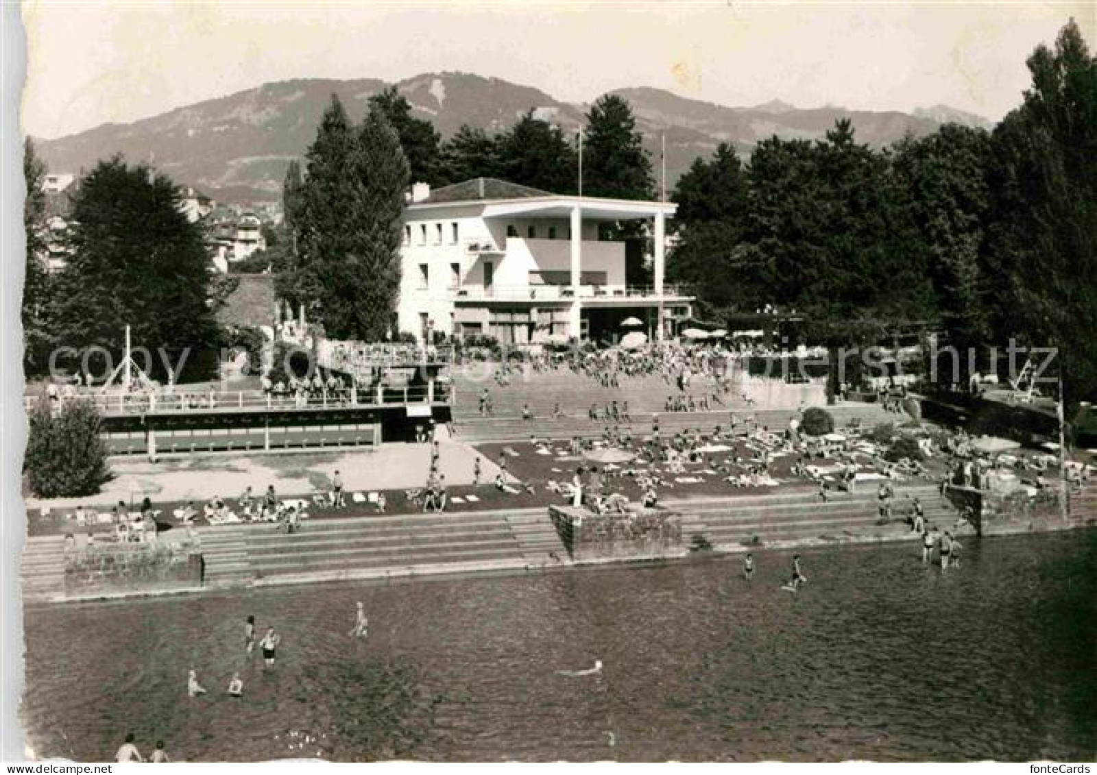 12659716 Vevey VD Strandbad Vevey - Autres & Non Classés