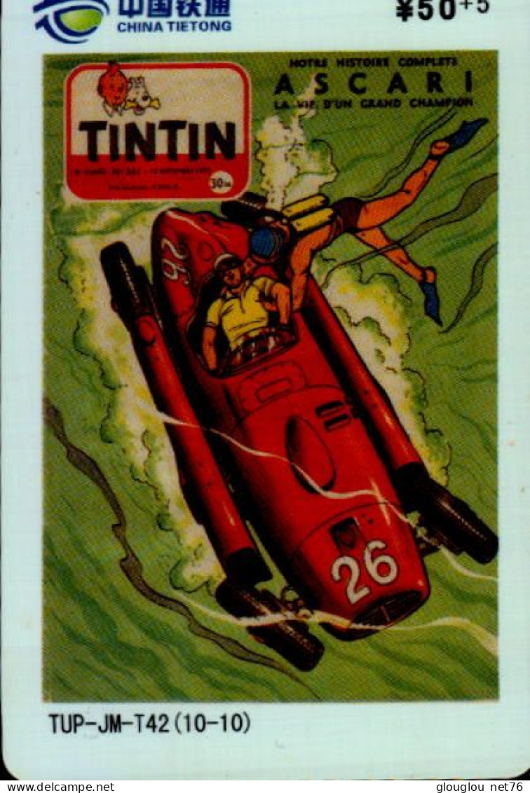 TELECARTE ETRANGERE....TINTIN  . - Stripverhalen