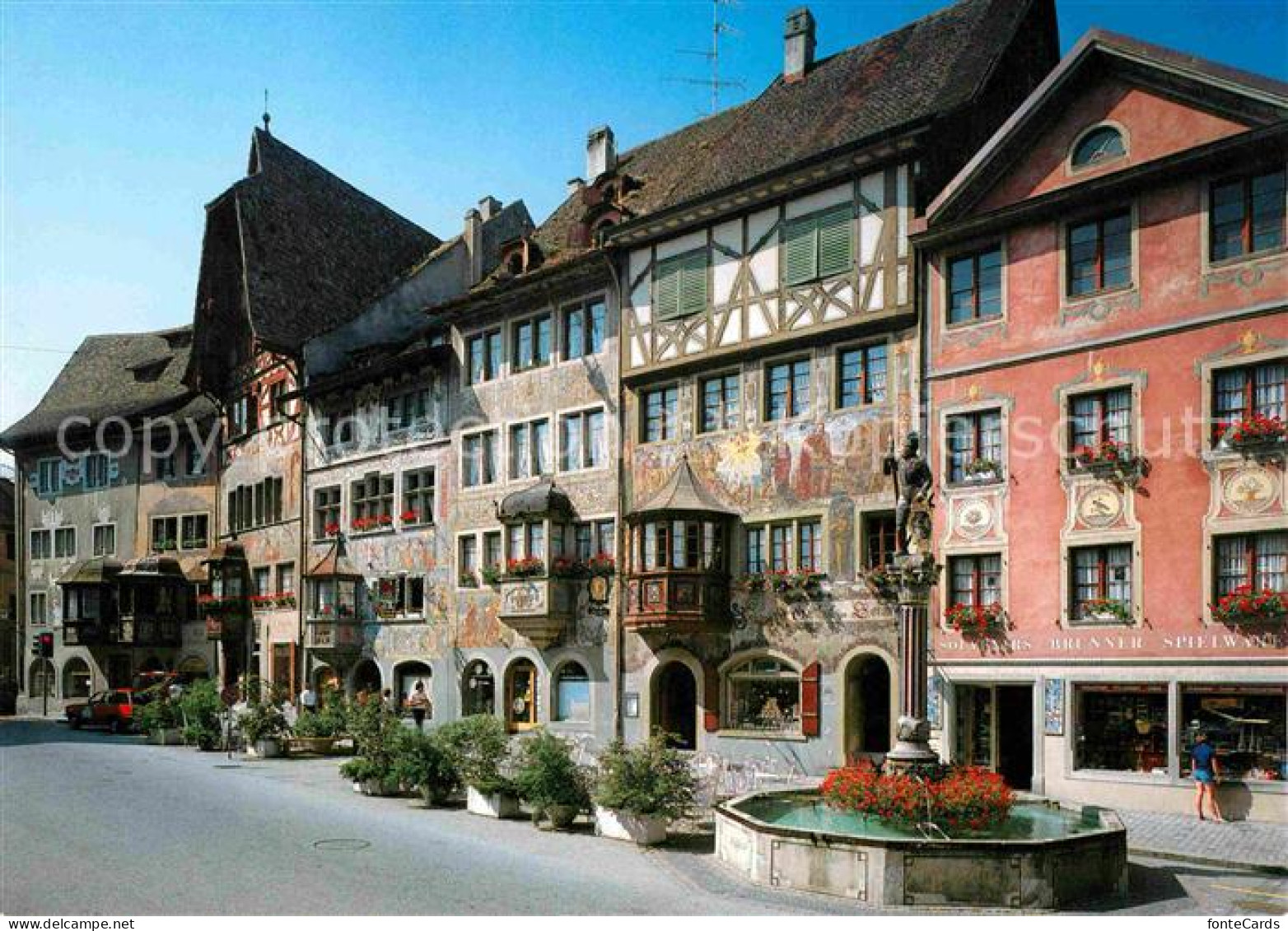 12650466 Stein Rhein Marktplatz Mit Brunnen Stein Rhein - Other & Unclassified