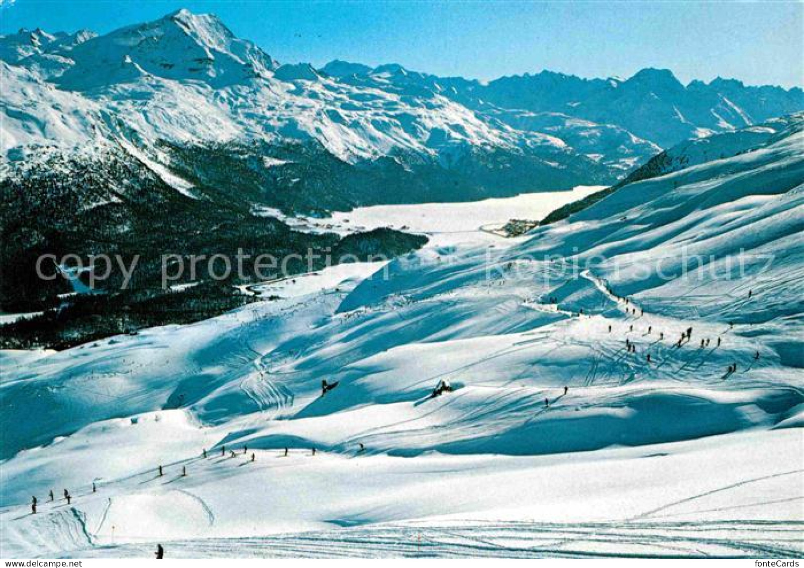 12649236 St Moritz GR Panorama Mit Piz Corvatsch Wintersportplatz Berninagruppe  - Andere & Zonder Classificatie