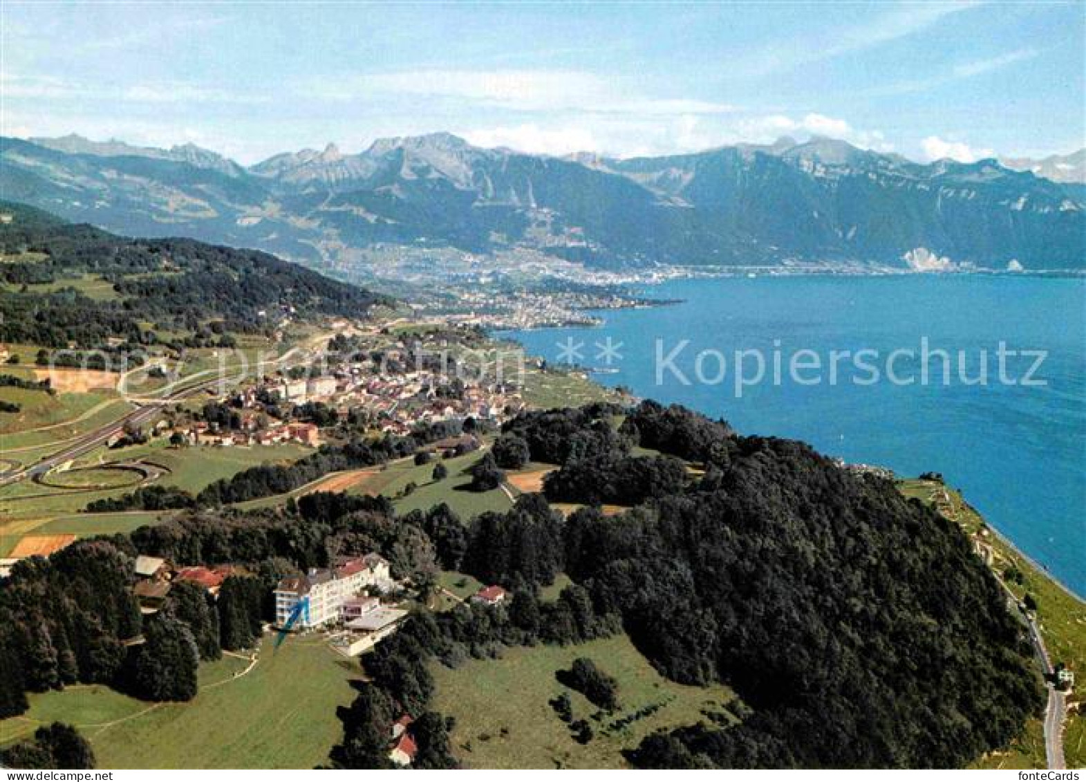 12647846 Puidoux Hotel Du Signal De Chexbres Lac Leman Alpes Genfersee Fliegerau - Andere & Zonder Classificatie