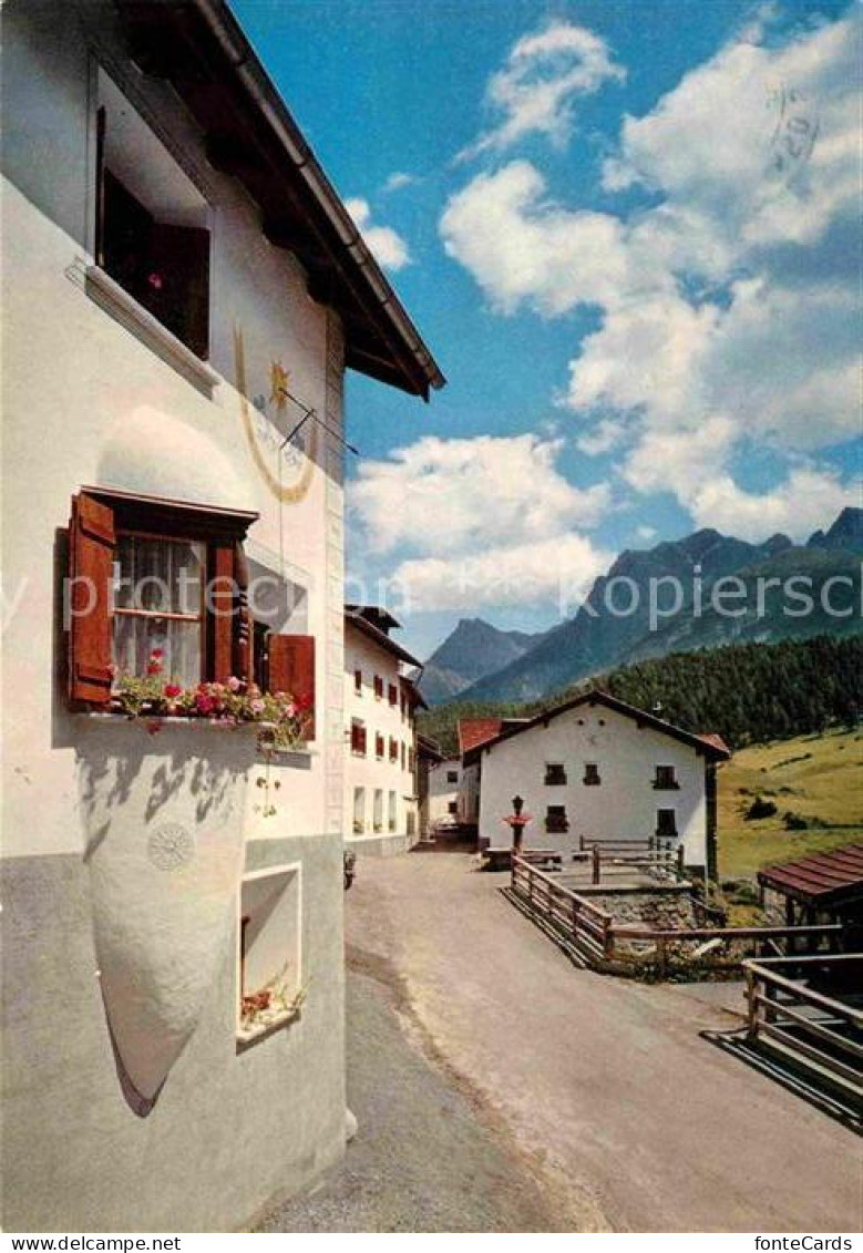 12647656 Tarasp Ortsmotiv Alpenblick Tarasp - Autres & Non Classés