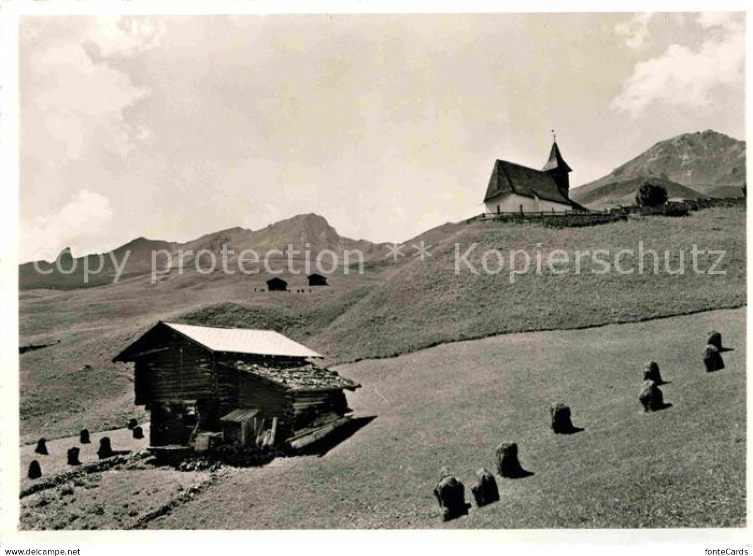 12632656 Arosa GR Berghuette Bergkirchlein Arosa - Sonstige & Ohne Zuordnung