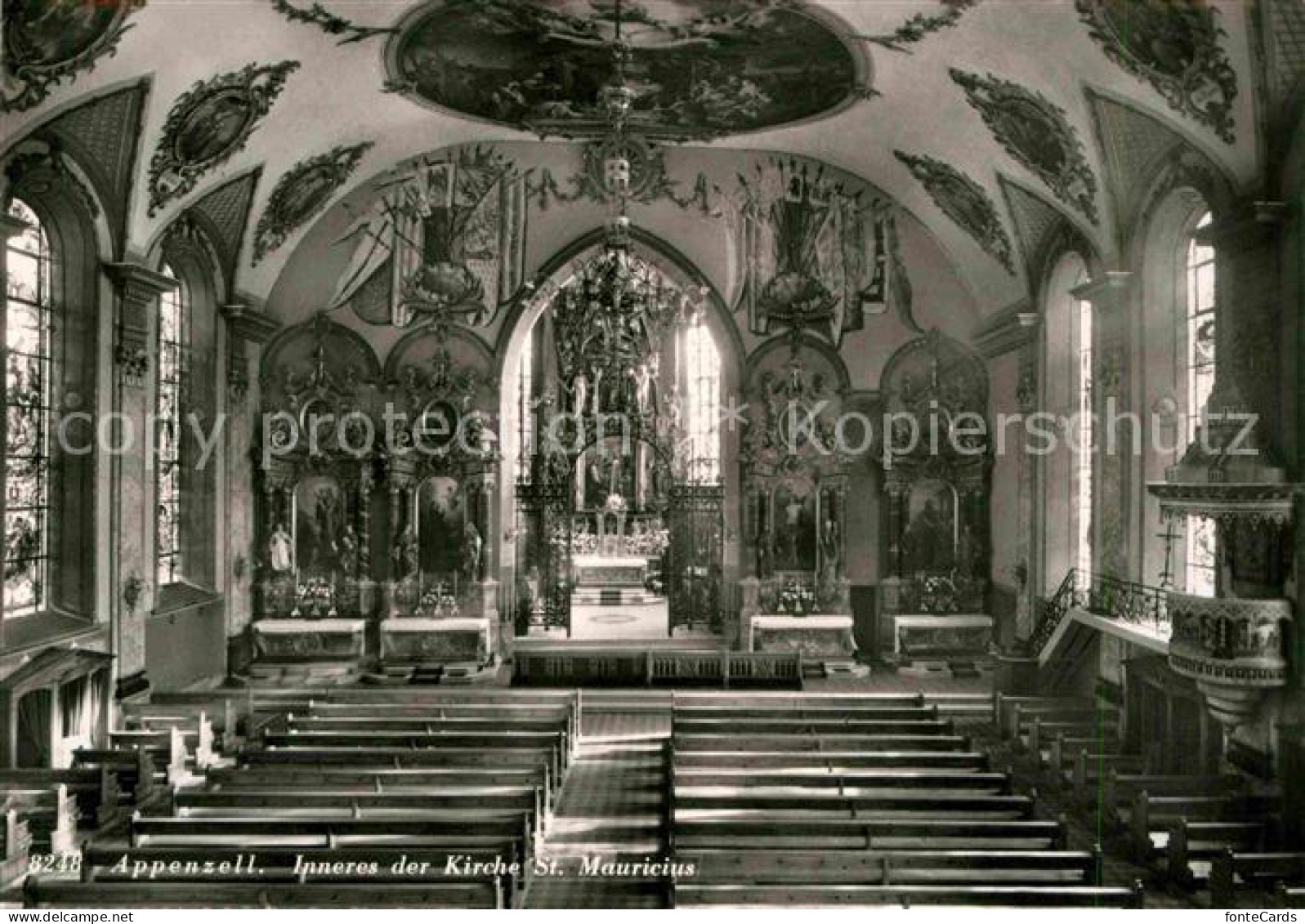 12632346 Appenzell IR Inneres Der Kirche St Mauricius Appenzell - Altri & Non Classificati