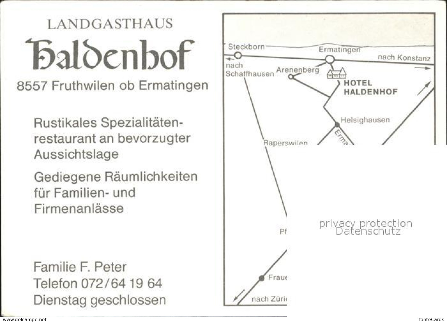 12593236 Fruthwilen Landgasthaus Haldenhof Fruthwilen - Autres & Non Classés