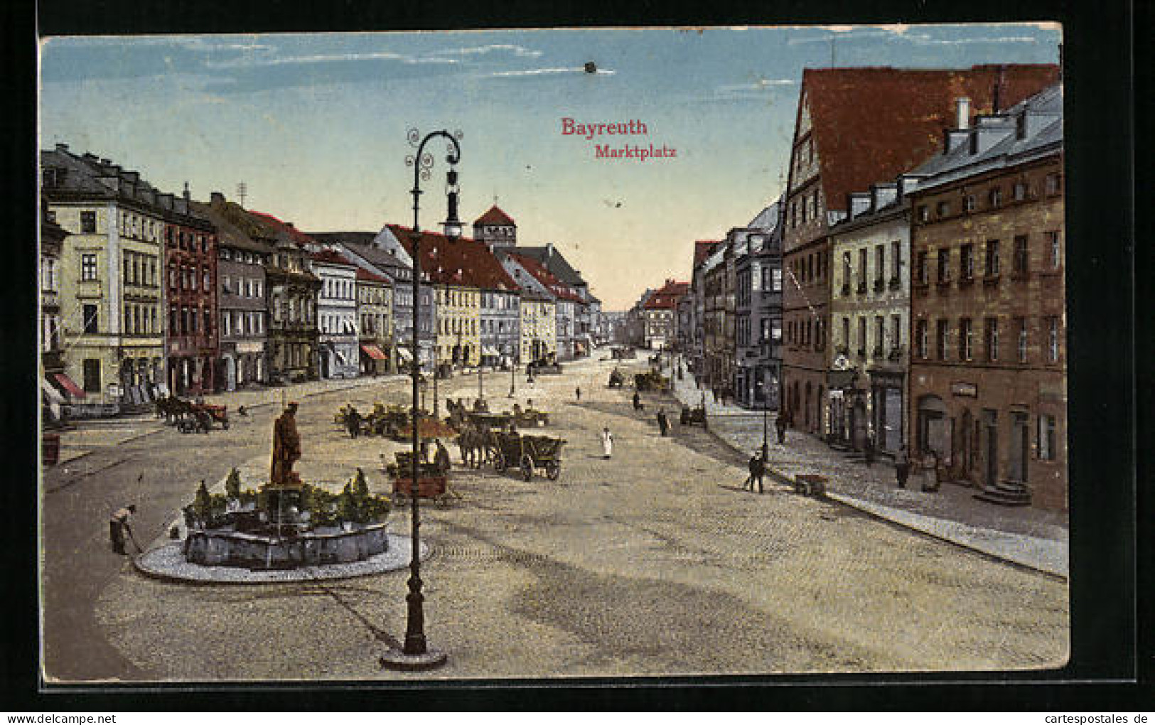 AK Bayreuth, Strassenpartie Am Marktplatz  - Bayreuth