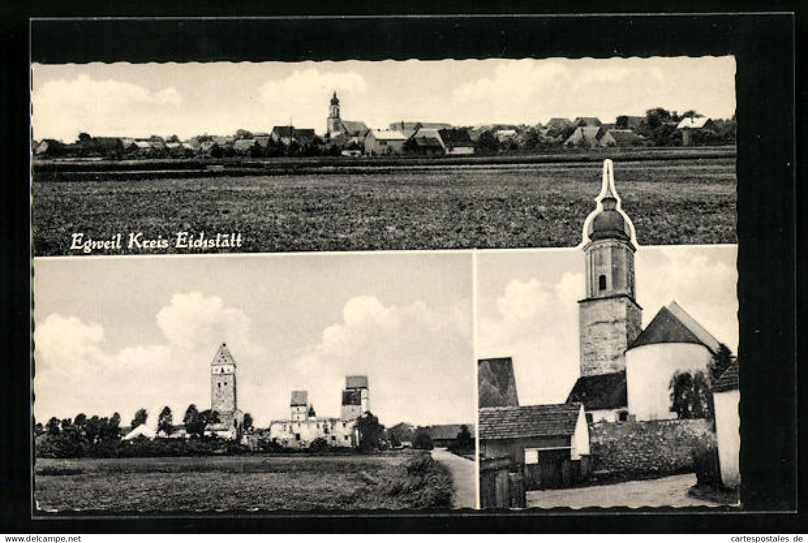 AK Egweil, Kirche, Panorama  - Other & Unclassified