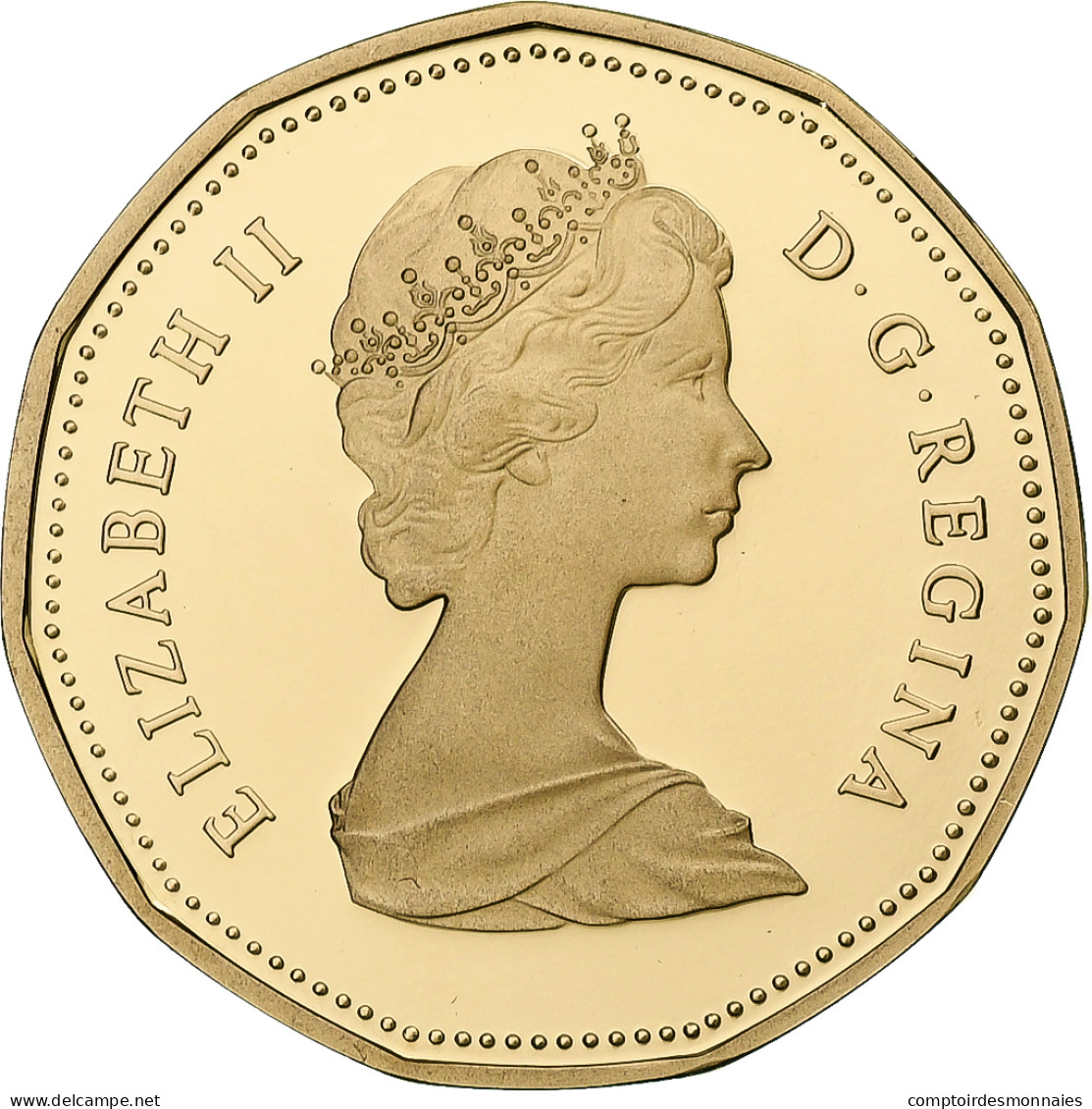 Canada, Elizabeth II, Dollar, 1989, Ottawa, BE, Aureate-Bronze Plated Nickel - Canada