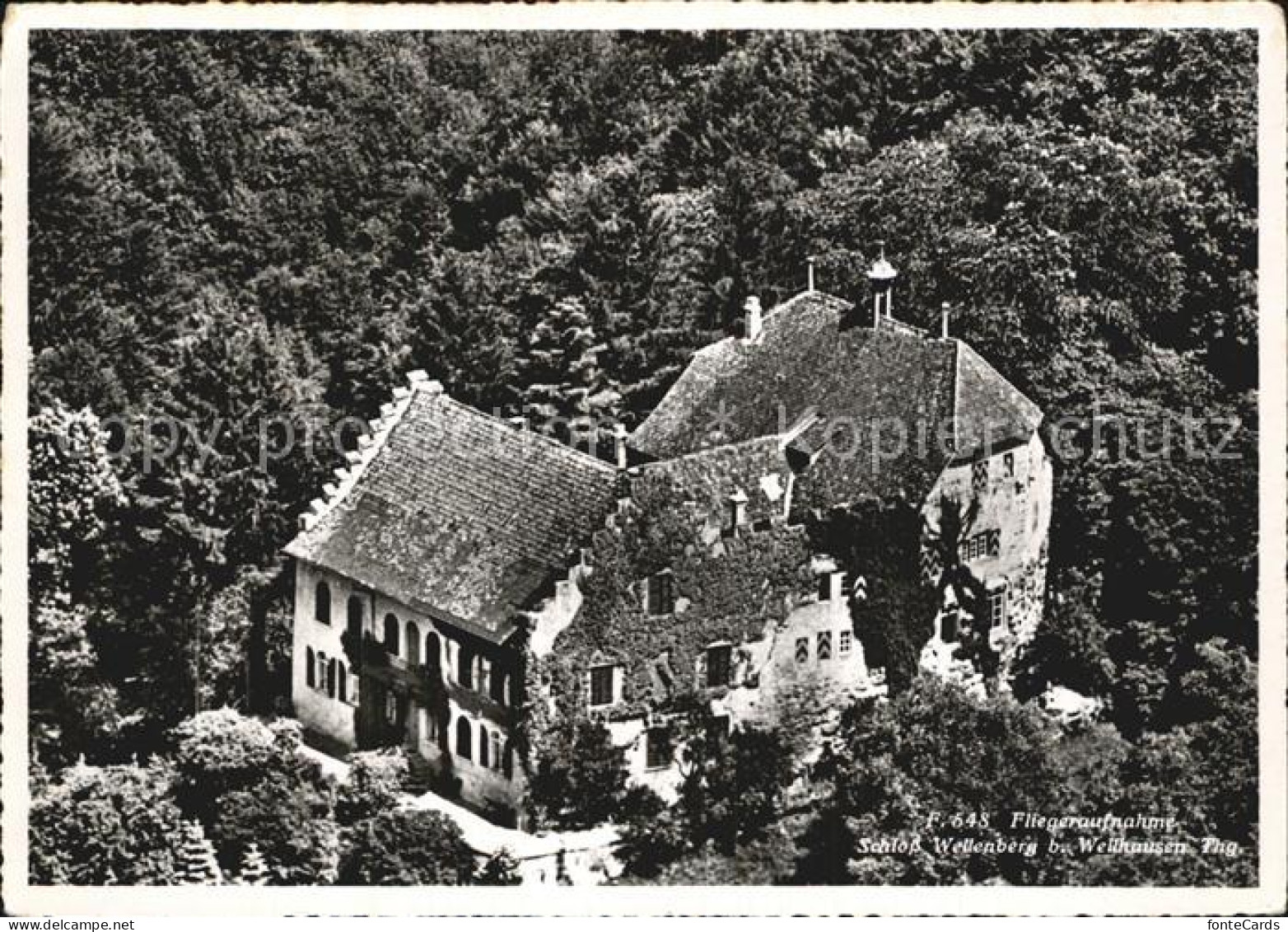 12588436 Felben-Wellhausen Schloss Wellenberg Fliegeraufnahme Felben-Wellhausen - Altri & Non Classificati