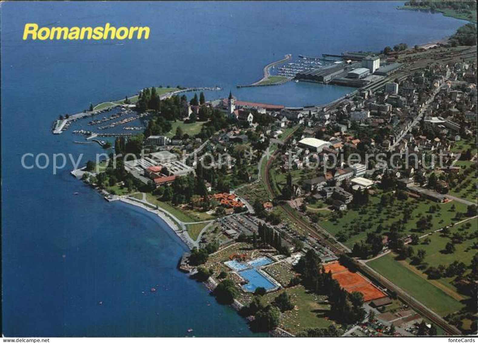 12587546 Romanshorn Bodensee Flugaufnahme Bootshafen  Romanshorn - Andere & Zonder Classificatie