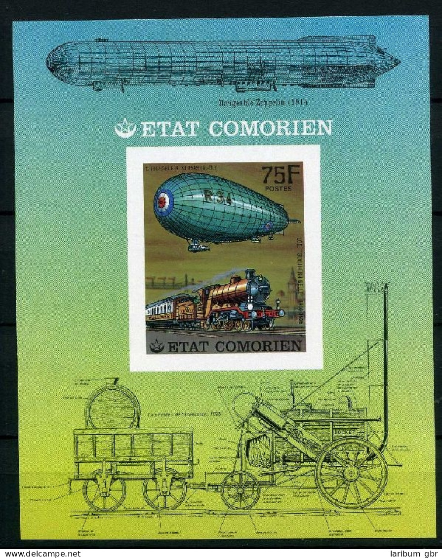 Komoren Block 87 B Postfrisch Zeppelin #GO574 - Vliegtuigen