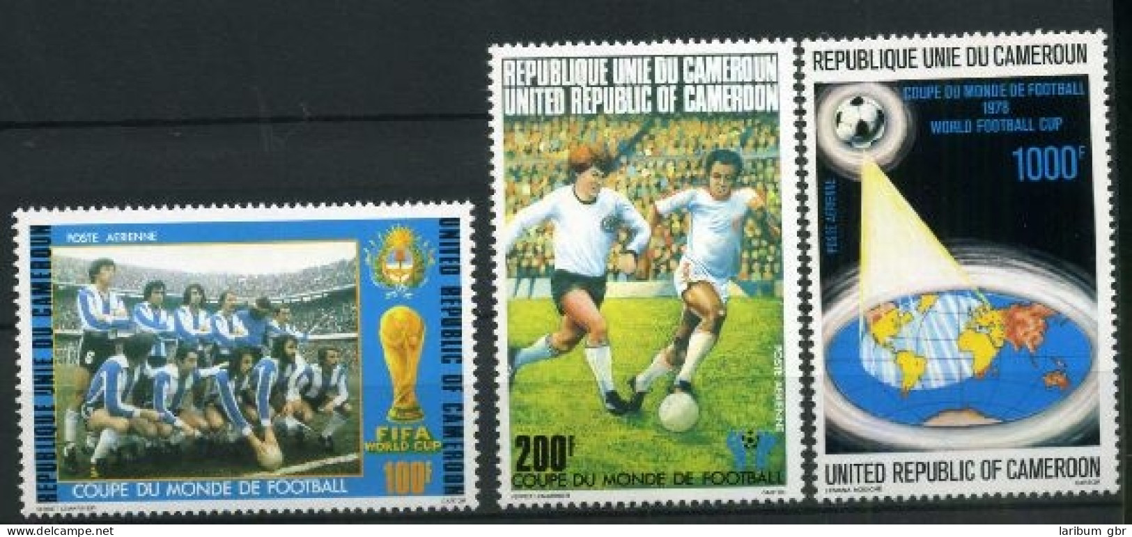 Kamerun 885-87 Postfrisch Fußball #GE472 - Cameroon (1960-...)