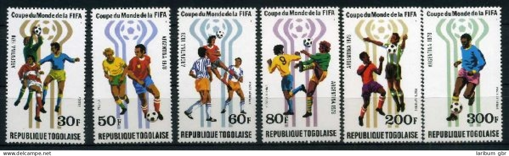 Togo 1300-1305 A Postfrisch Fußball #GE489 - Togo (1960-...)