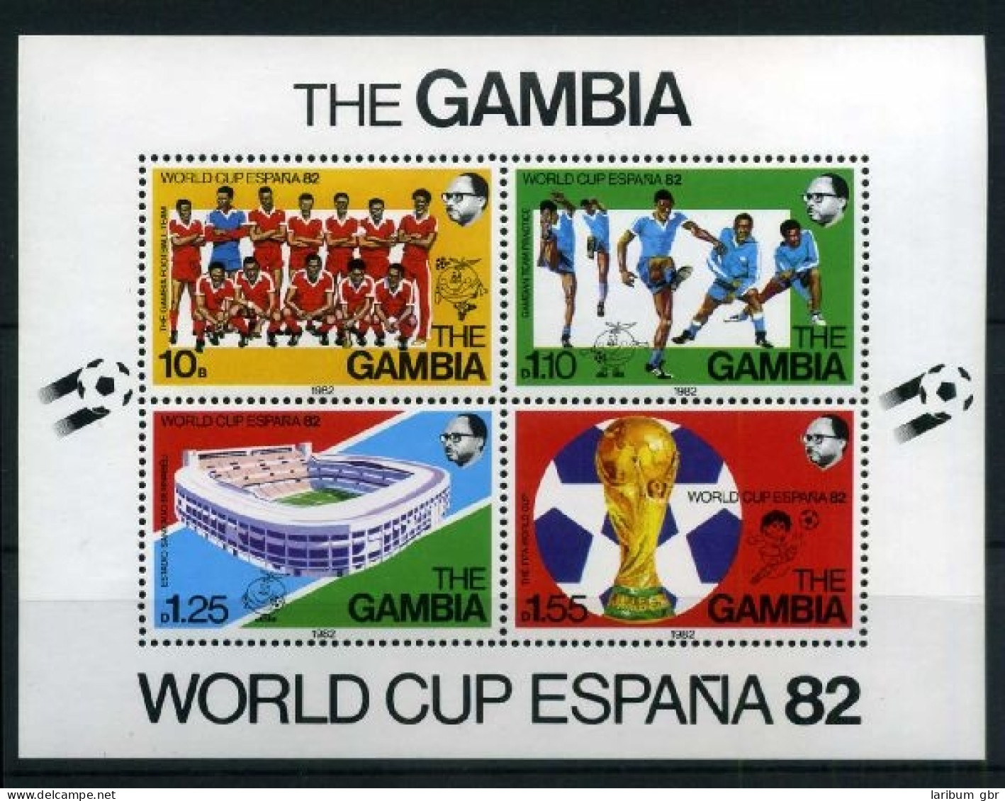 Gambia Block 6 Postfrisch Fußball #GE464 - Gambia (1965-...)