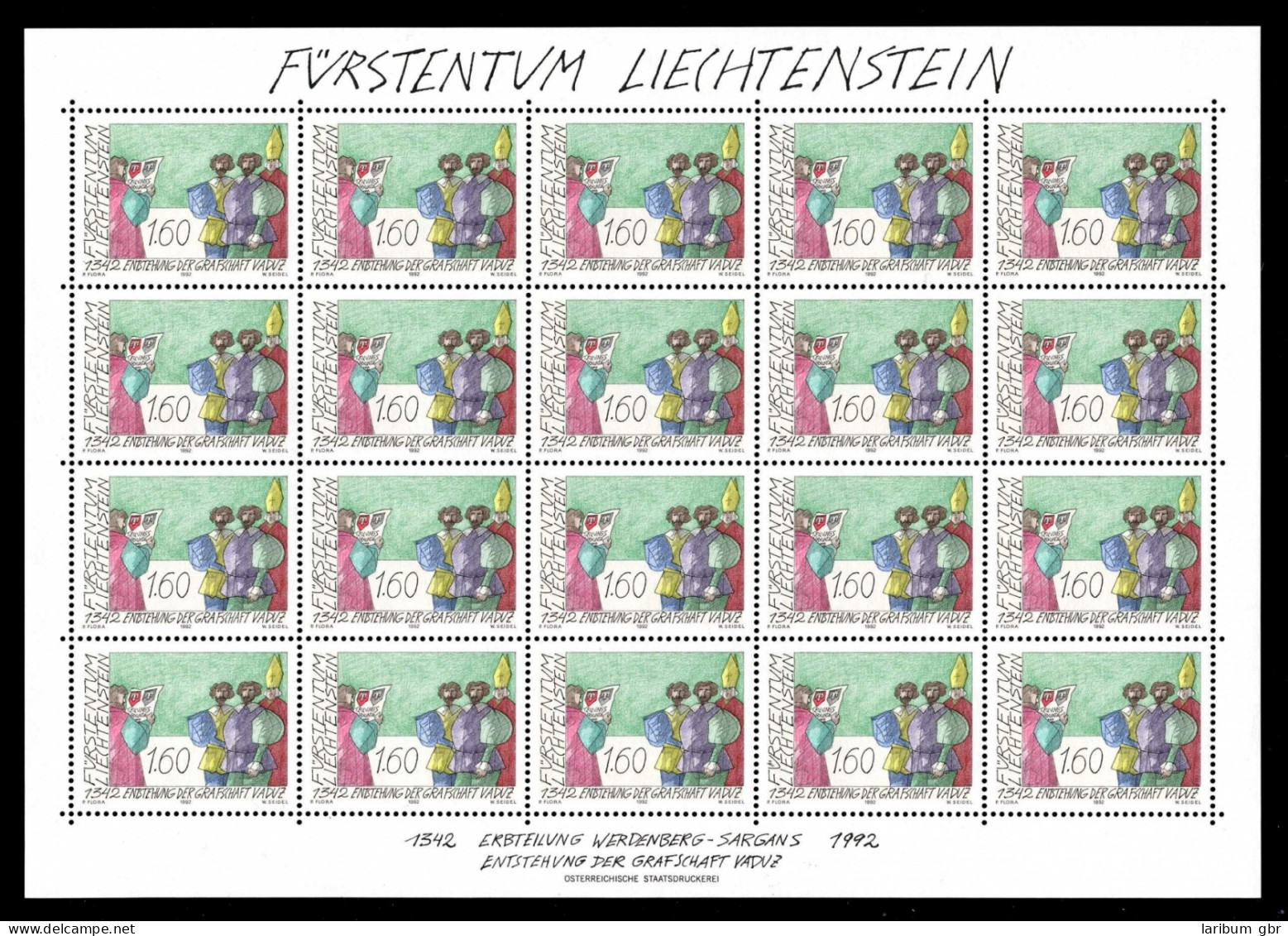 Liechtenstein Kleinbögen 1049 Postfrisch #JE943 - Other & Unclassified