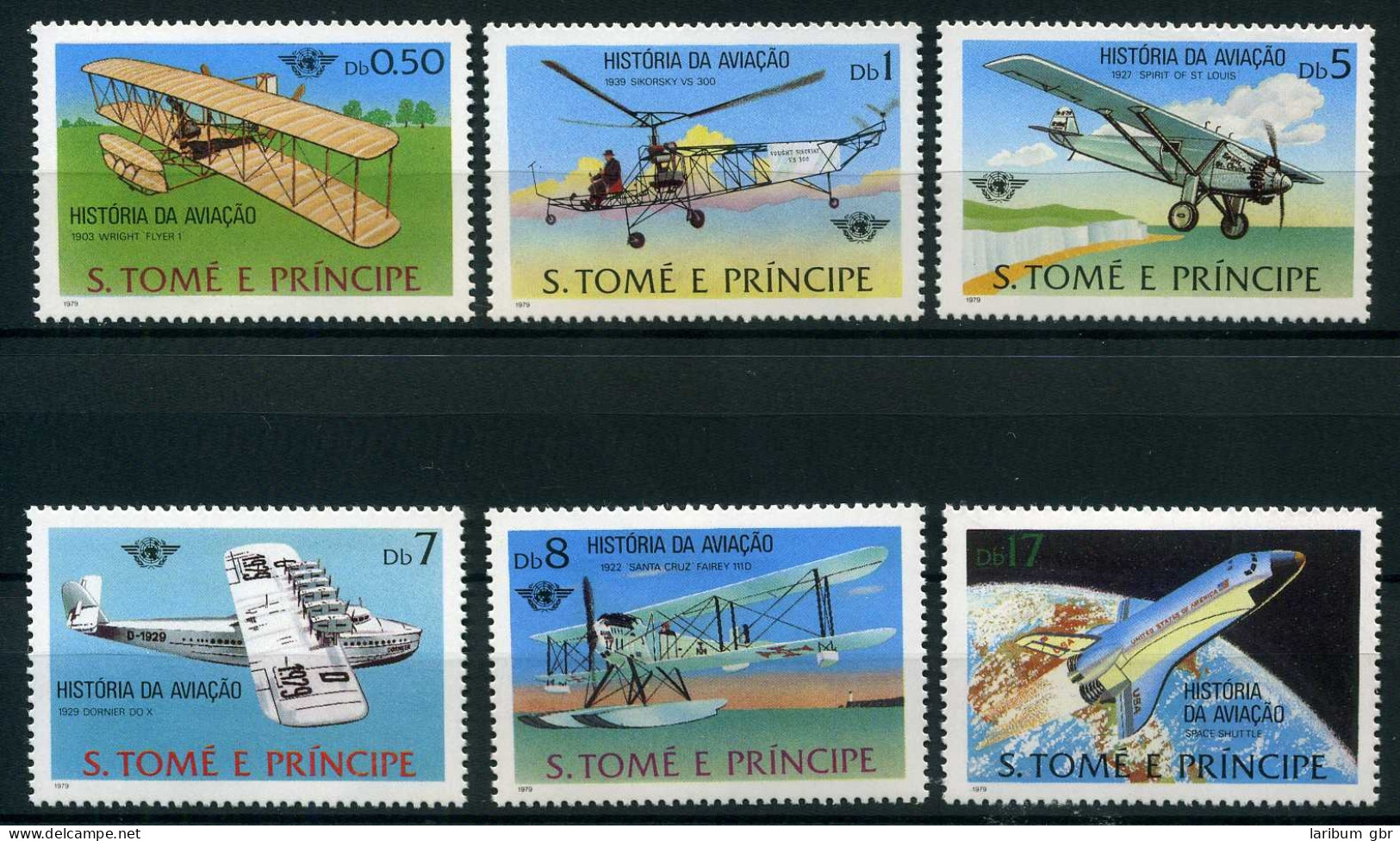 Sao Tome E Principe 592-597 Postfrisch Flugzeug #GI171 - Sao Tome En Principe