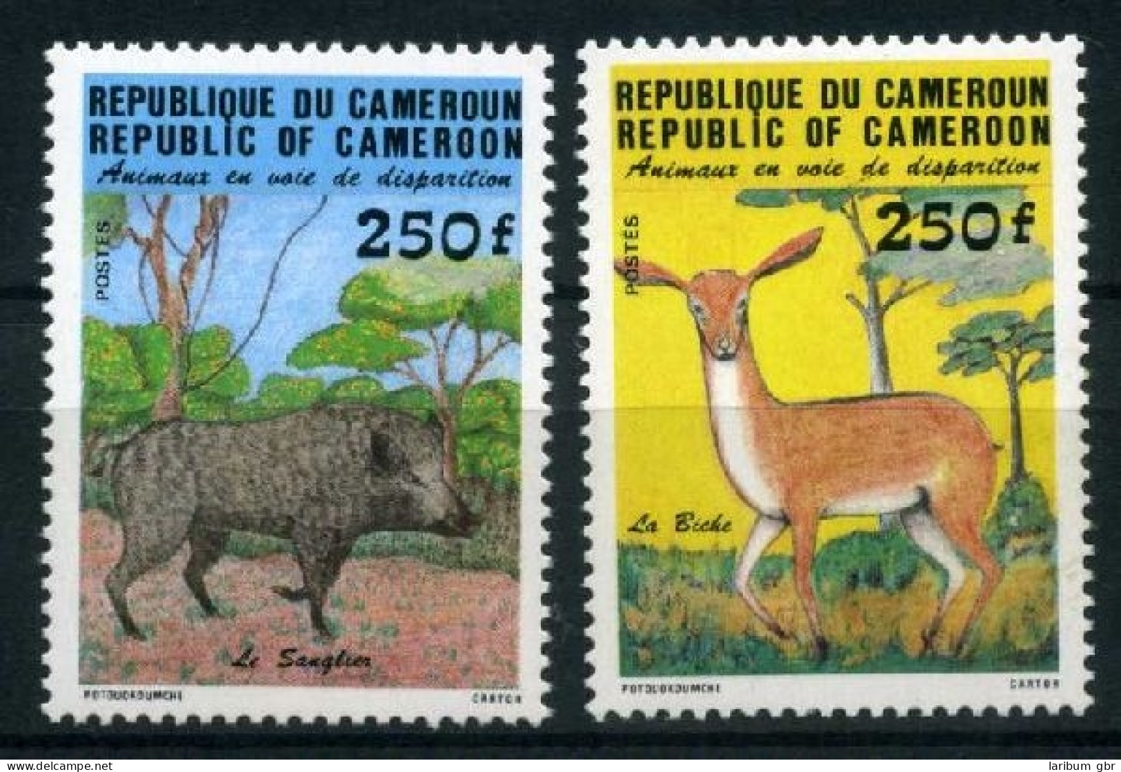 Kamerun 1048-49 Postfrisch Wildtiere #IN572 - Kamerun (1960-...)