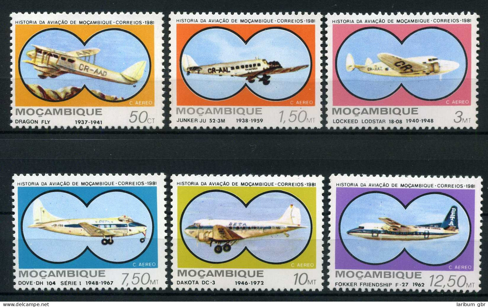 Mosambik 810-815 Postfrisch Flugzeug #GI167 - Mozambique