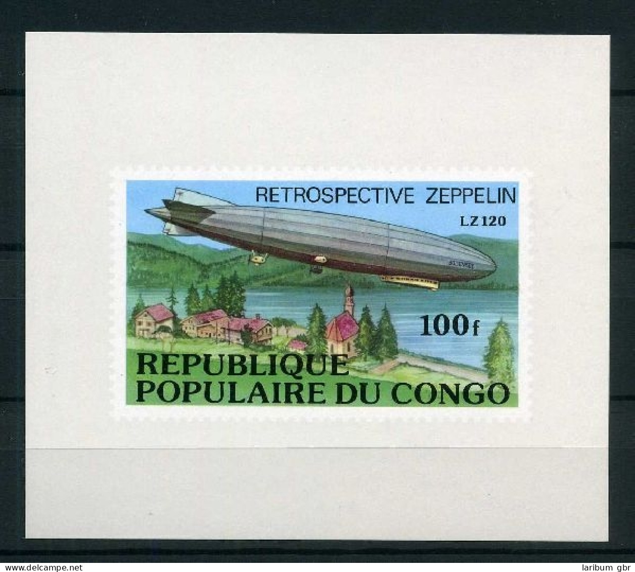 Kongo 579 Postfrisch Zeppelin Luxusblock #GO562 - Other & Unclassified