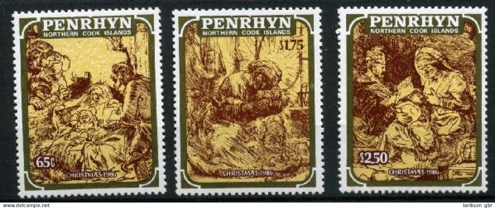 Penrhyn 452-454 Postfrisch Weihnachten #IJ101 - Penrhyn