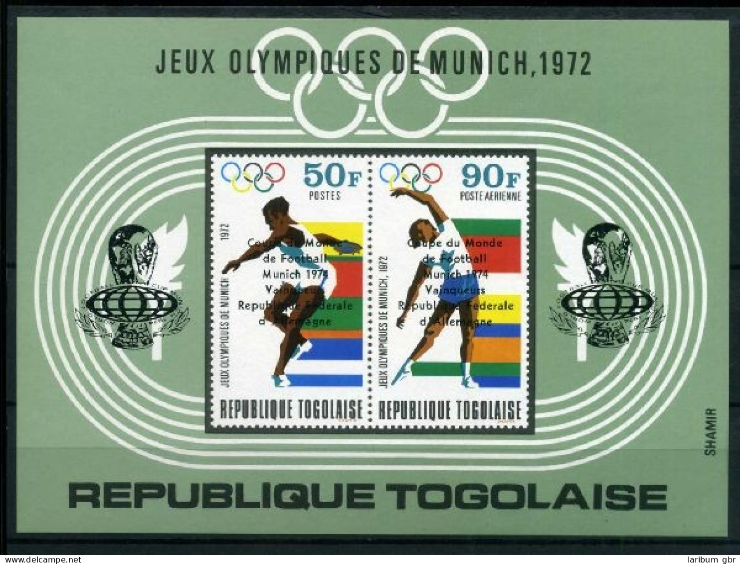 Togo Block 90 Postfrisch Olympiade 1972 #JG689 - Togo (1960-...)