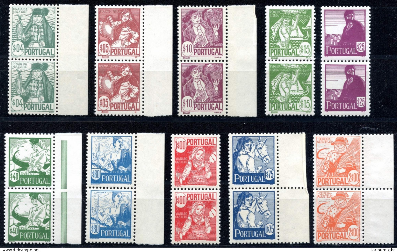 Portugal 632-41 Postfrisch Senk. Paare #IS596 - Other & Unclassified