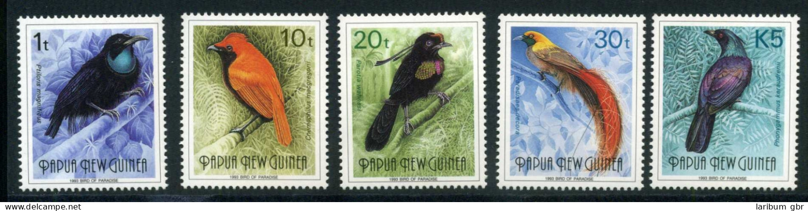 Papua Neuguinea 672-76 Postfrisch Vögel #IM311 - Papouasie-Nouvelle-Guinée