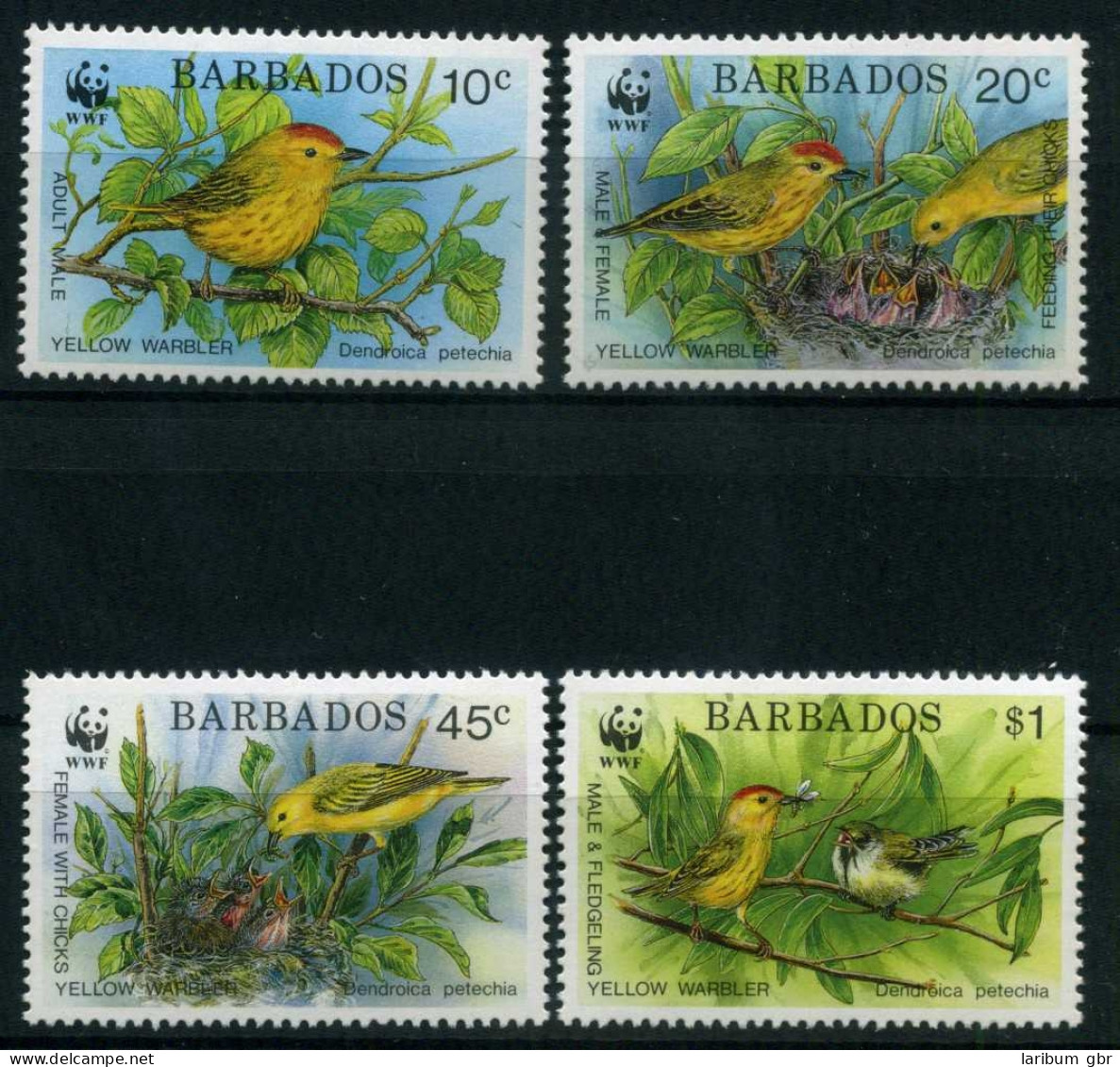 Barbados 770-73 Postfrisch Vögel #IM303 - Barbades (1966-...)